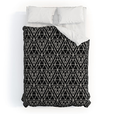 Holli Zollinger Diamond Lines Duvet Cover